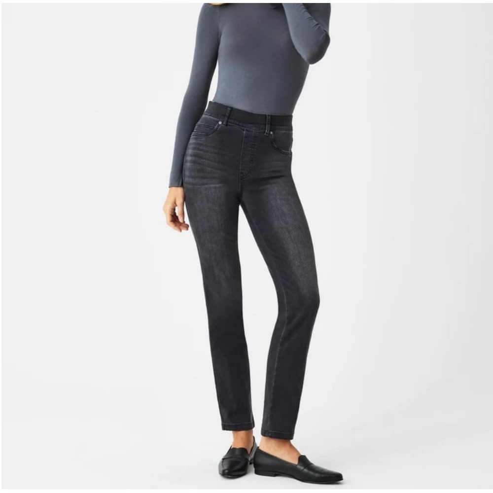 SPANX Women's Medium Wash Pull-On Denim Jeggings Comfort Stretch Pants